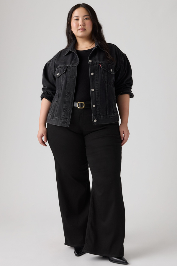 Vaqueros de pierna ancha 318 Shaping (talla extragrande) - Mujer - 20M - Negro / Soft Black