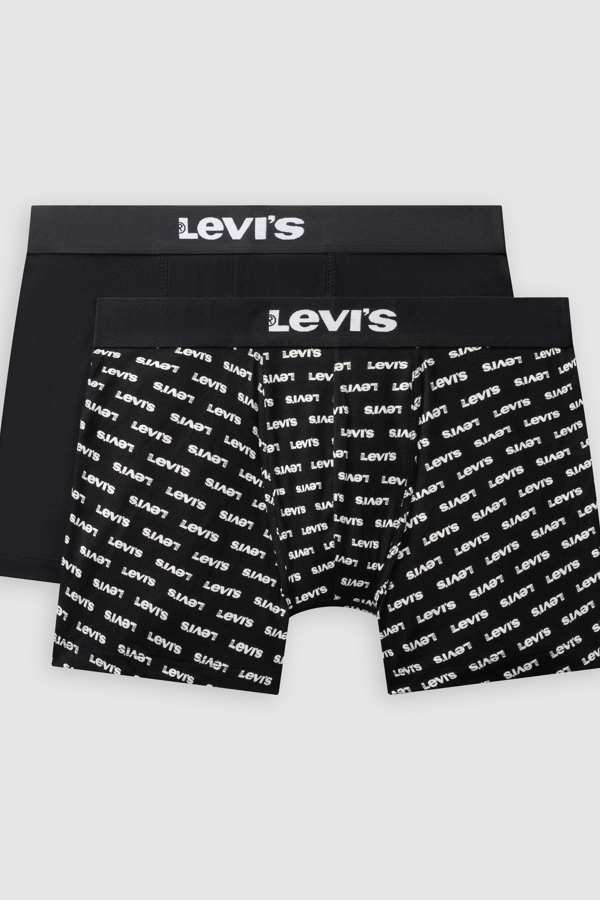 Levi's Logo Boxer Brief 2 pack - Hombre - 2XL - Negro / Black