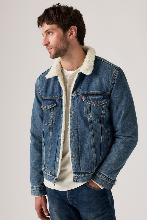 Trucker Jacket Type III Sherpa - Hombre - S - Azul / In The Morning Sherpa Trk