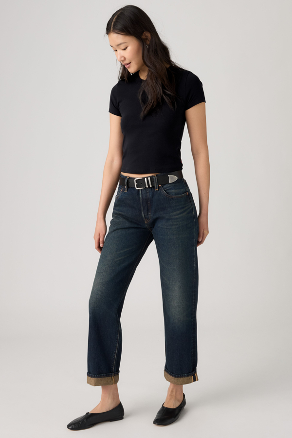 501 ‘90s Ankle Vaqueros - Mujer - 29X29 - Lavado oscuro / High Vibration Selvedge