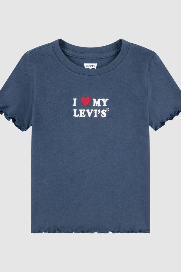 Kids I Heart My Levi's Ribbed Top - Girls - 5A - Neutral / Big Dipper
