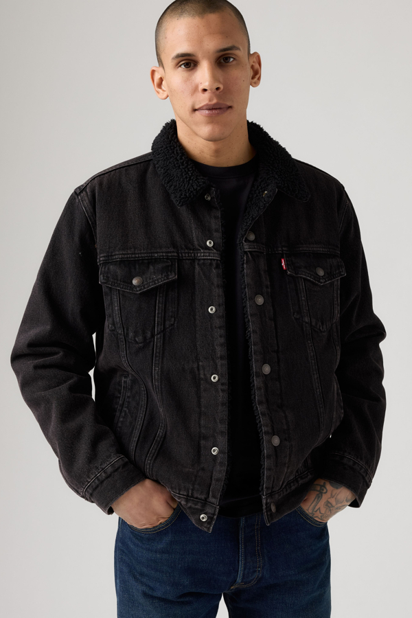 Chaqueta Trucker Type III Sherpa - Hombre - 2XL - Negro / Built To Last Sherpa Trk