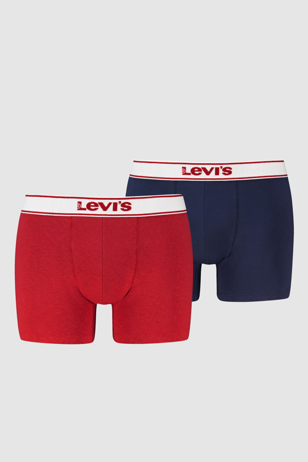 Levi's Vintage Boxer Brief 2 pack - Hombre - 2XL - Multicolor / Red/Navy