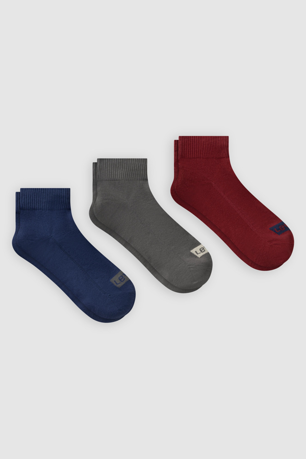 Calcetines de altura estándar Levi's de algodón orgánico: paquete de 2 - Hombre - 39 - Azul / Navy