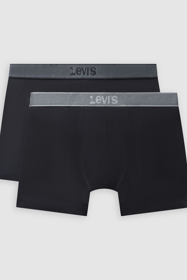 Levi's Twill Boxer Brief 2 pack - Hombre - 2XL - Negro / Black