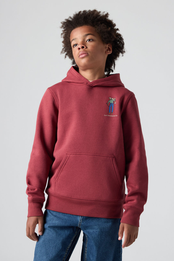 Sudadera con capucha Saddle Man para adolescentes - Chicos - 14A - Rojo / Red Pear