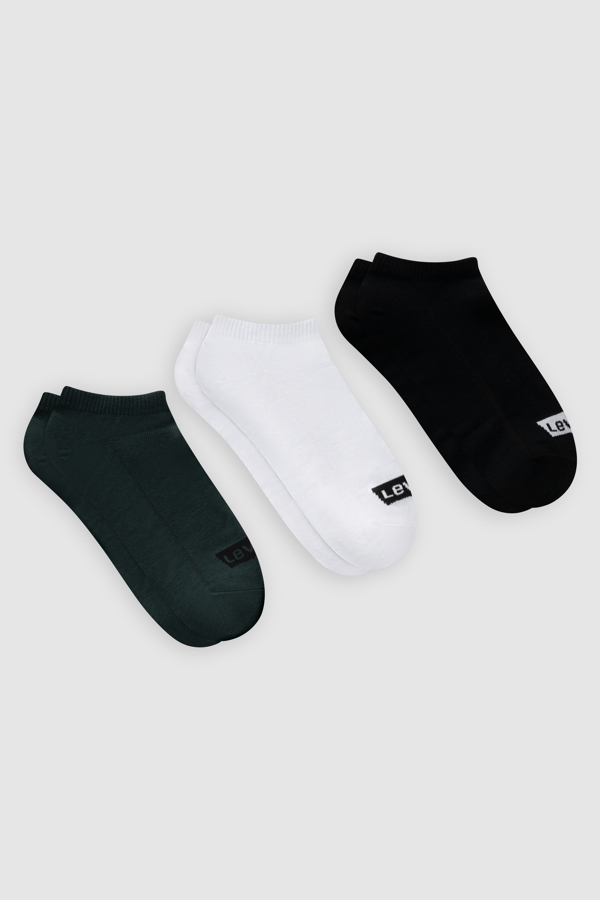 Calcetines de media altura Levi's de algodón reciclado con el logo Batwing: paquete de 3 - Hombre - 39 - Gris / Grey Combo