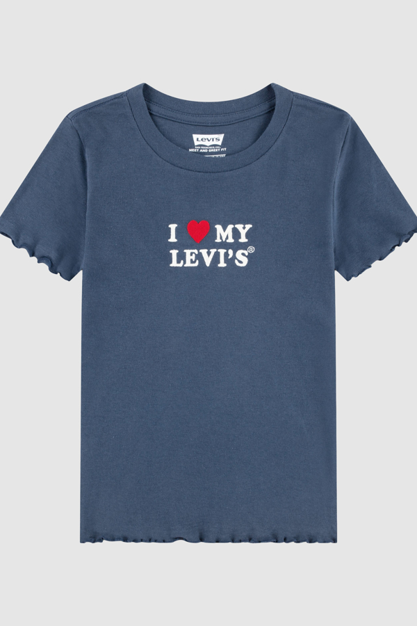 Teenager I Heart My Levi's Ribbed Top - Girls - 10A - Neutral / Big Dipper