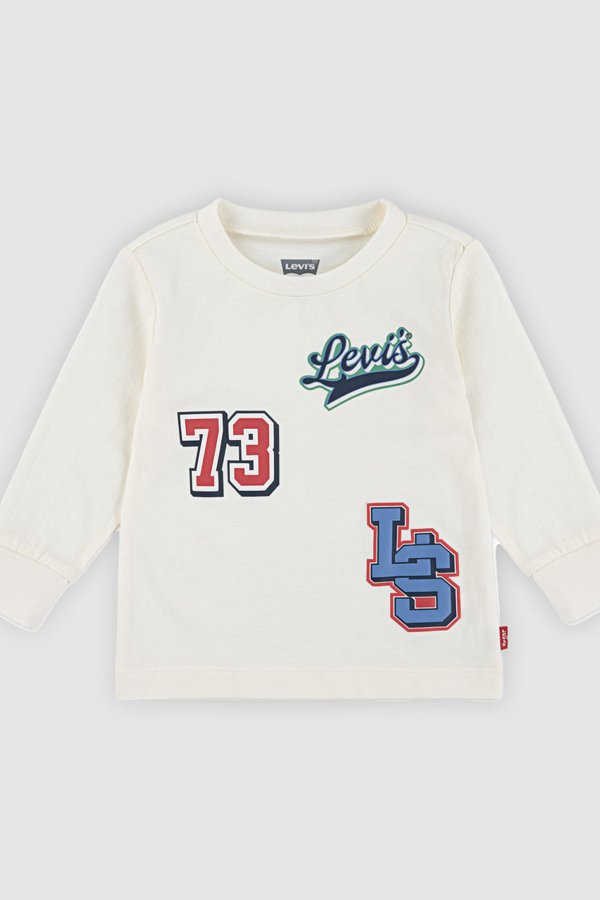 Camiseta de manga larga Baby Levi And Dog In Car - Chicos - 3M - Neutral / Levi's Egret