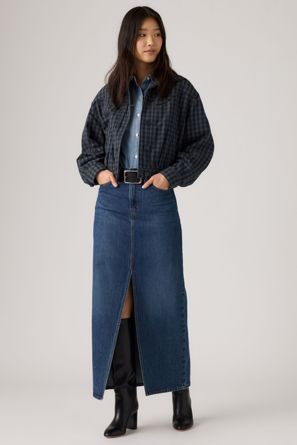 Falda Column - Mujer - 24 - Lavado medio / Unlimited Indigo