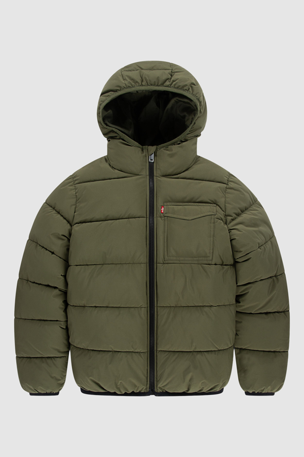 Teenager Medium Weight Puffer - Boys - 14A - Green / Olive Night