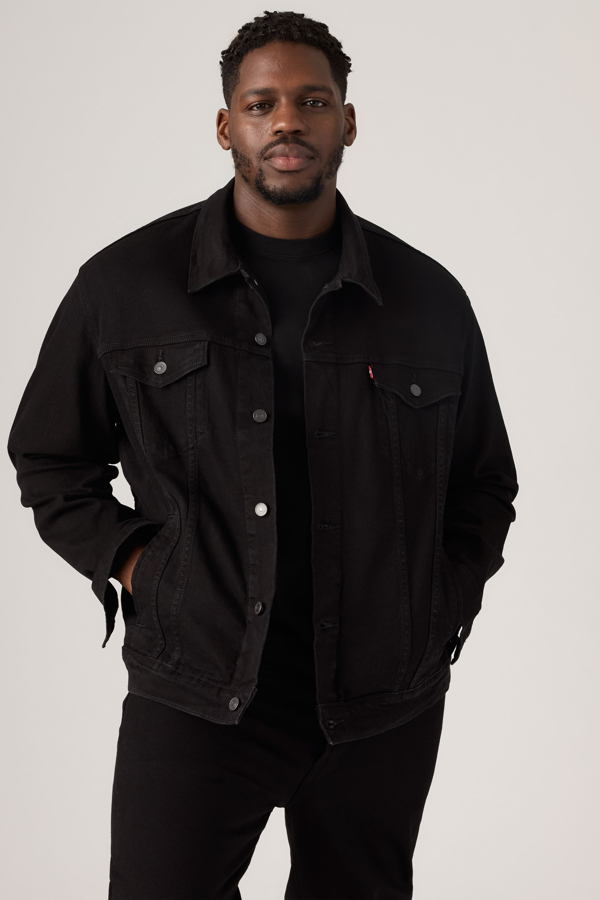Trucker Jacket (tallas grandes) - Hombre - 1XL - Negro / Last Nite Big Trucker