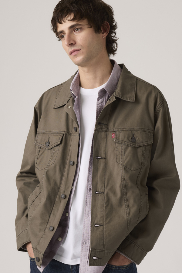 Relaxed Type III Trucker Jacket - Hombre - 2XL - Marrón / Maitake Brown