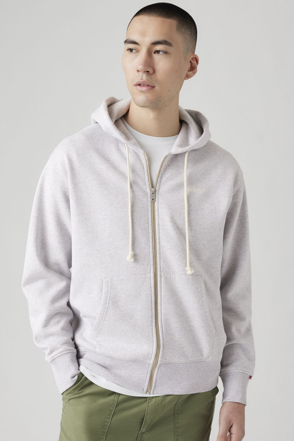 Sudadera con cremallera completa Authentic - Hombre - 2XL - Gris / Light Grey Heather