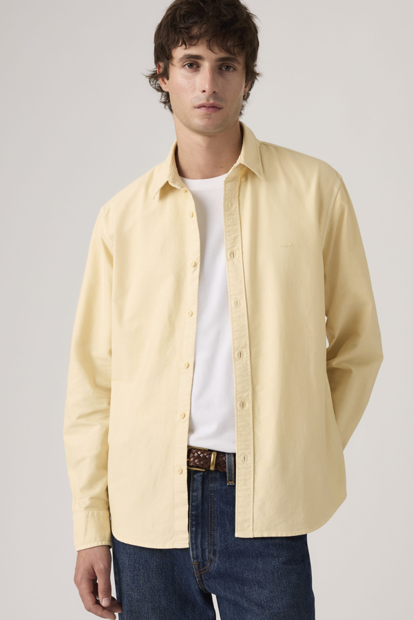 Camisa de botones Authentic - Hombre - 2XL - Amarillo / Rutabaga Garment Dye