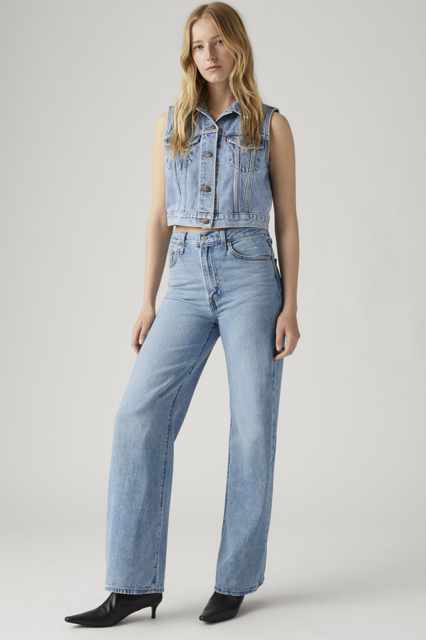 Ribcage Wide Leg Vaqueros - Mujer - 29X32 - Azul / Far And Wide