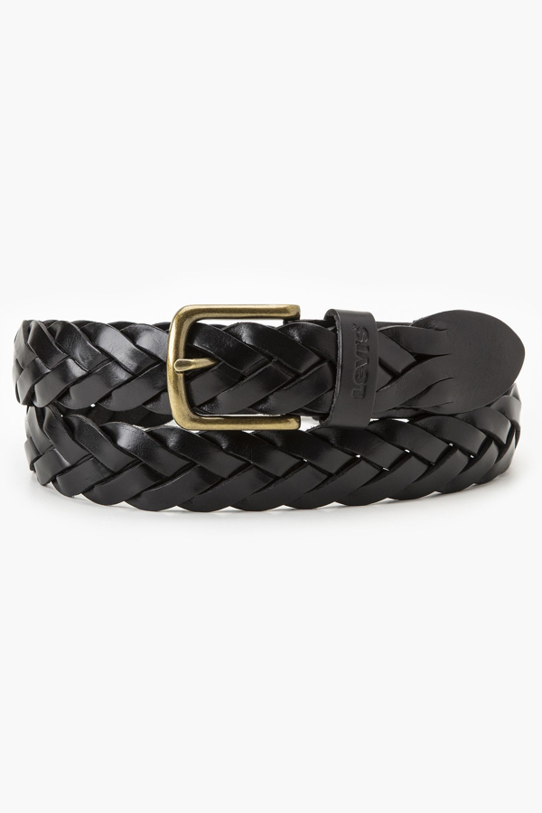 Cinturón de cuero Braid - Hombre - 100 - Negro / Black