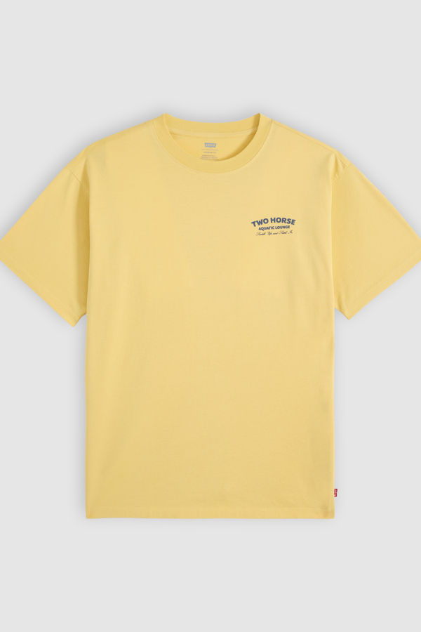 Camiseta estampada Vintage Fit - Hombre - 2XS - Amarillo / Two Horse Aquatic Lounge Raffia