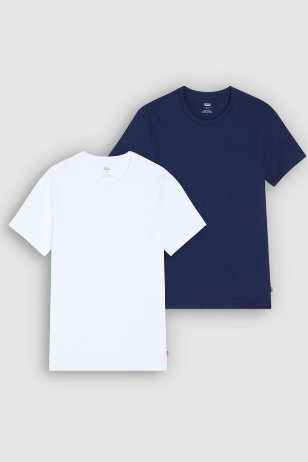 The Perfect Tee: paquete de 2 - Hombre - 2XL - Multicolor / Dress Blues / White