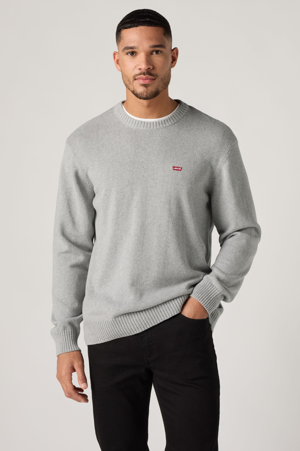 Classic Housemark Crewneck Sweatshirt - Hombre - S - Gris / Grey Heather