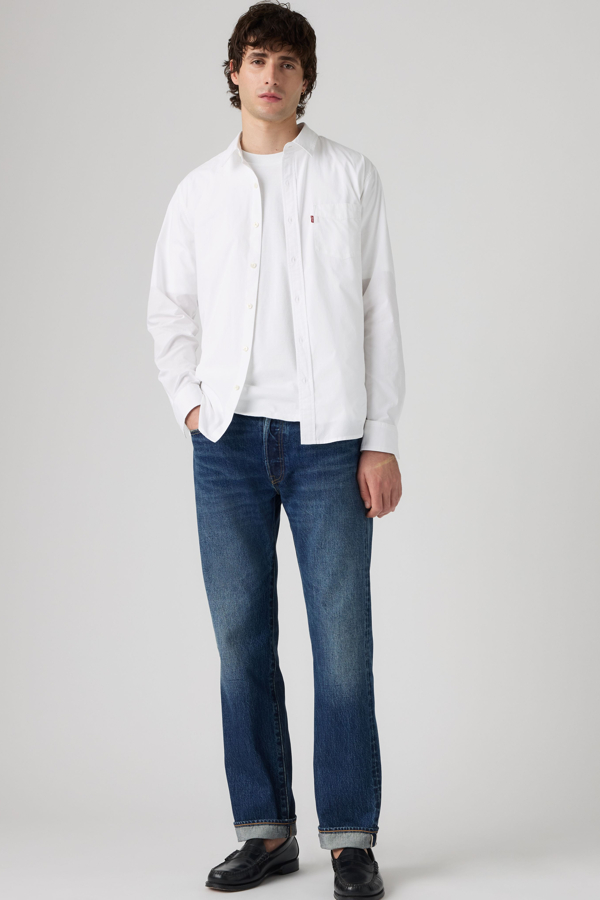 501 Original Selvedge Vaqueros - Hombre - 32X34 - Dark Wash / Found In Cave Selvedge