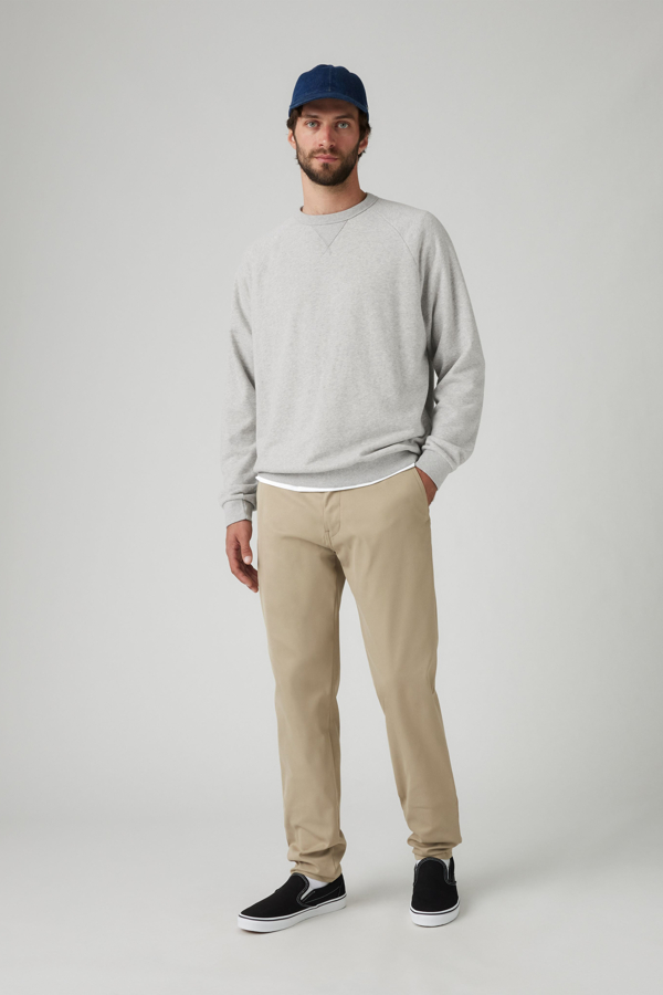 Pantalones XX Chino Standard Taper Tech+ - Hombre - 28X32 - Caqui / True Chino Tech Blend