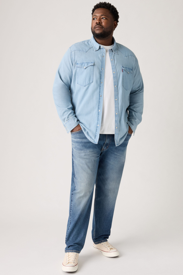 502 Taper Vaqueros (Big & Tall) - Hombre - 38X38 - Medium Wash / Top Tune