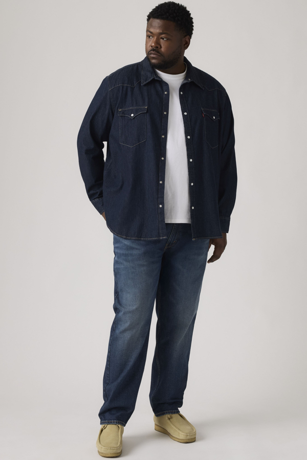 502 Taper Vaqueros (Big & Tall) - Hombre - 48X32 - Azul / Blue Expanse