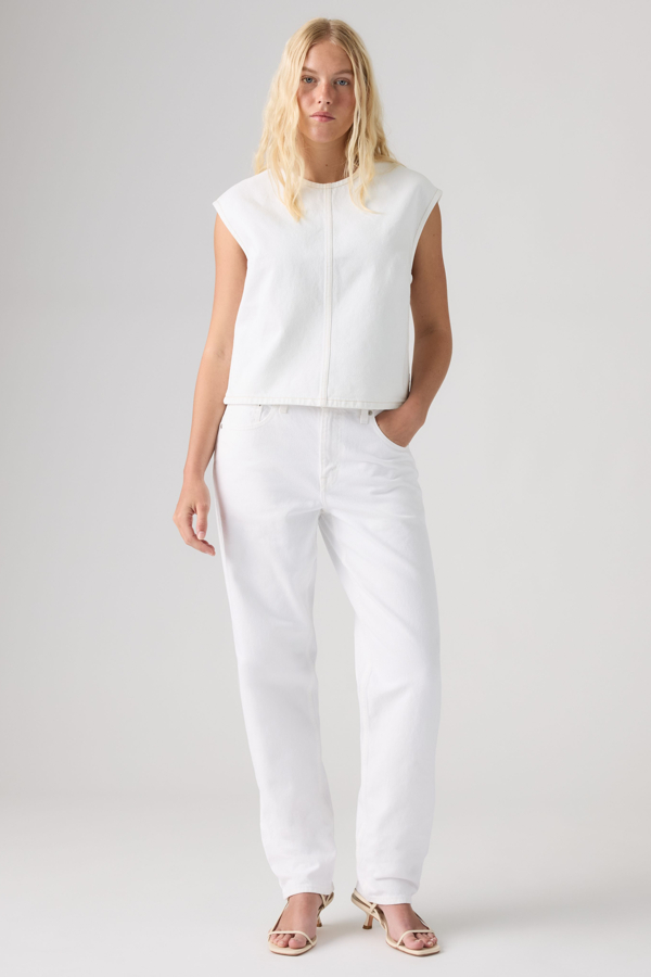 Vaqueros Loose Taper - Mujer - 24X31 - Blanco / Tooth Fairy