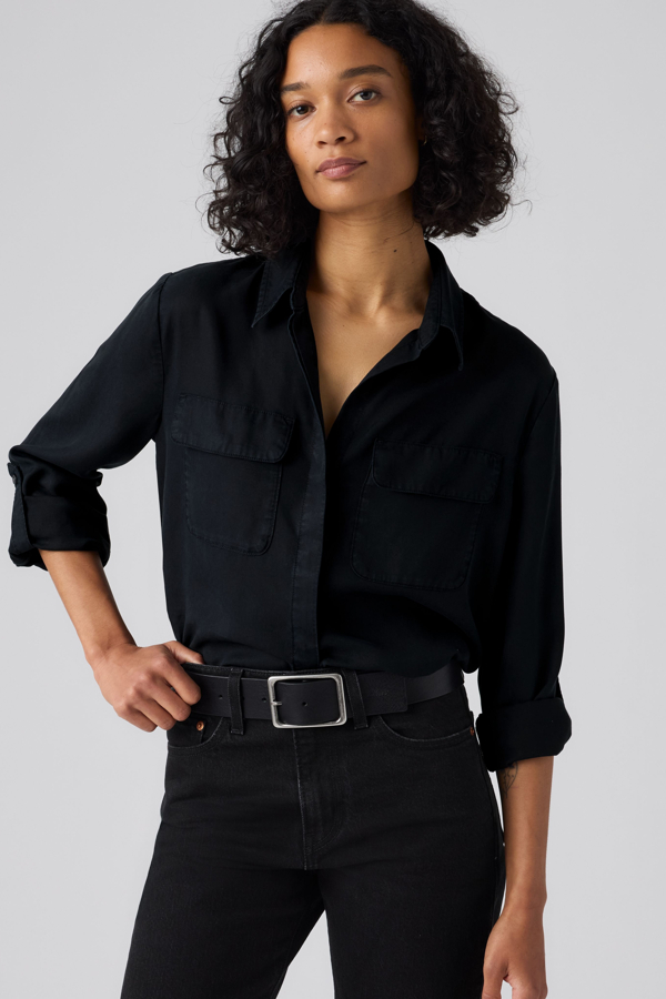 Camisa Elaine Lightweight Utility - Mujer - L - Negro / Anthracite Night