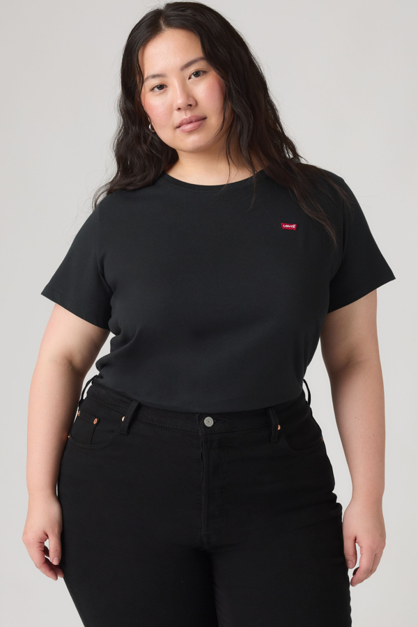 The Perfect Tee (talla grande) - Mujer - 1X - Negro / Mineral Black