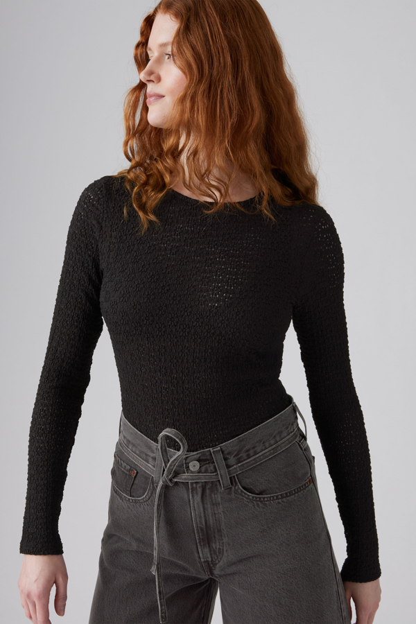 Suéter de cuello redondo Anika - Mujer - 2XS - Negro / Anthracite Night