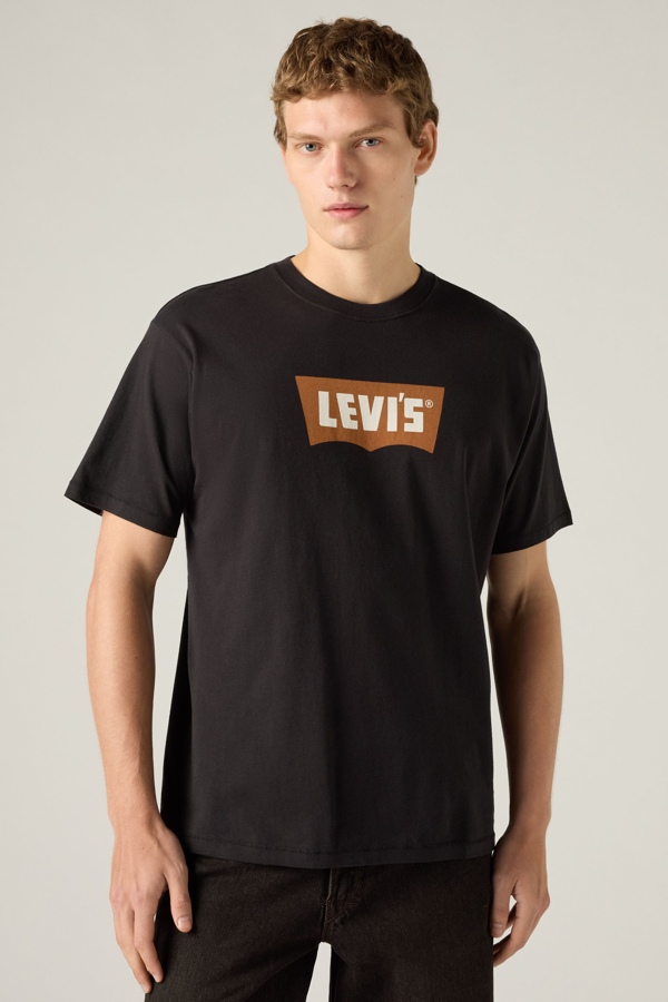 Camiseta Vintage Batwing Graphic - Hombre - M - Negro / Vintage Pecan Batwing Caviar