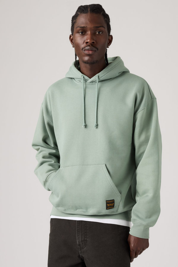 Workwear Po Hoodie - Hombre - L - Green / Chinois Green Brushed