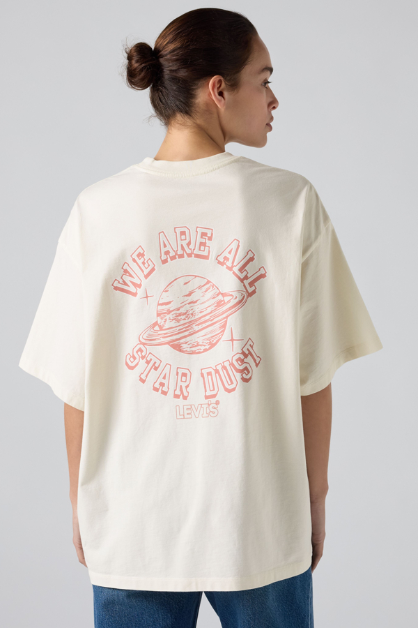 Camiseta corta estampada Stack - Mujer - S - Blanco / Stardust Egret
