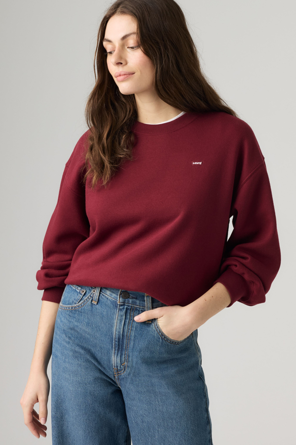 Everyday Crewneck Sweatshirt - Mujer - L - Red / Warm Cabernet