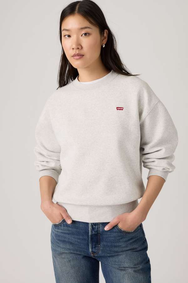 Everyday Crewneck Sweatshirt - Mujer - L - Gris / Frosty Grey Heather Bc02
