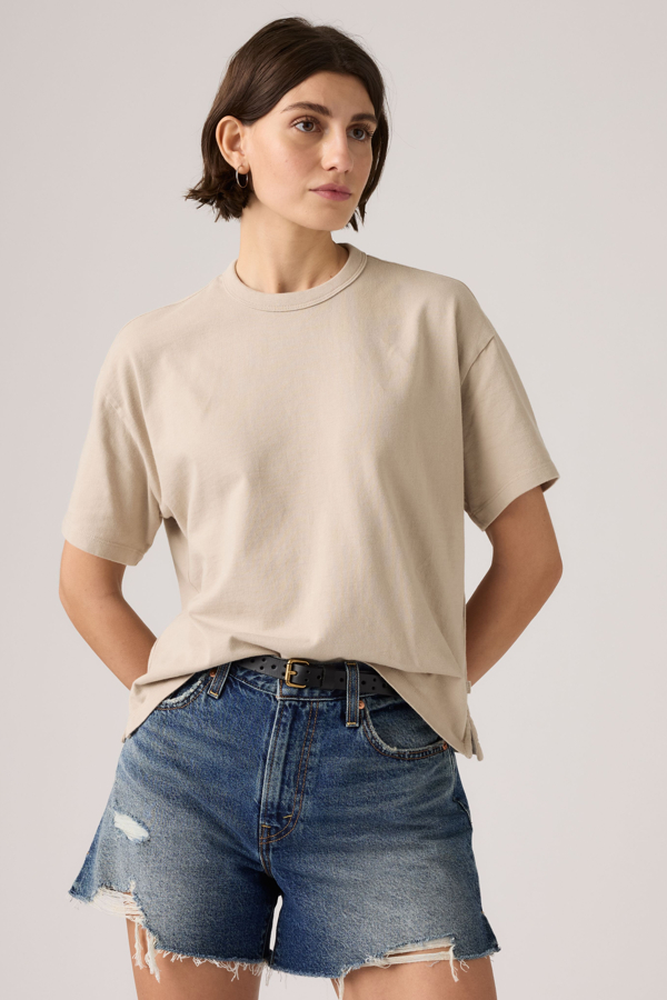 Camiseta Vintage - Mujer - L - Gris / Chateau Grey Garment Dye