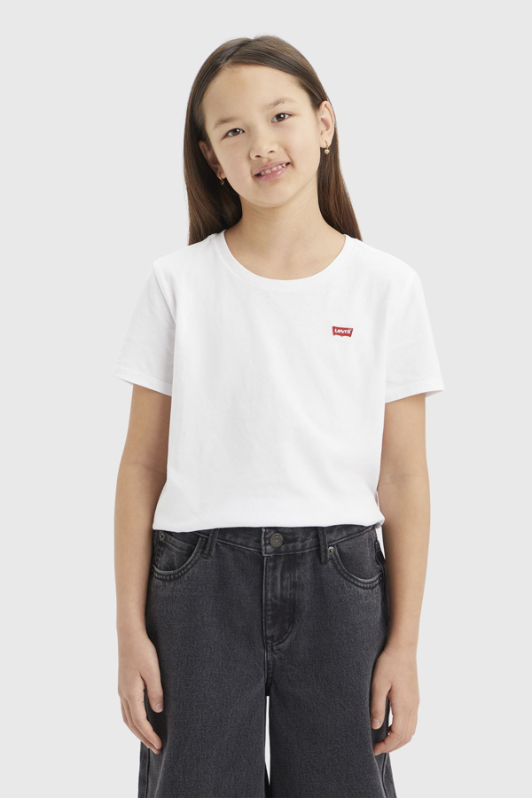 Camiseta para adolescentes Batwing Chest Hit - Mujer - 10A - Blanco / White