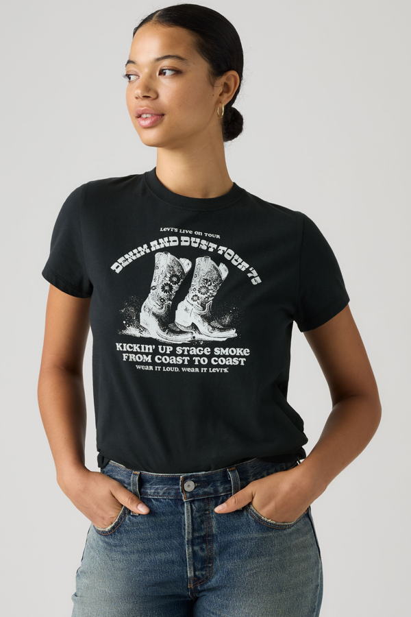 Camiseta Graphic Favorite - Mujer - L - Negro / Denim And Dust Boots Anthracite
