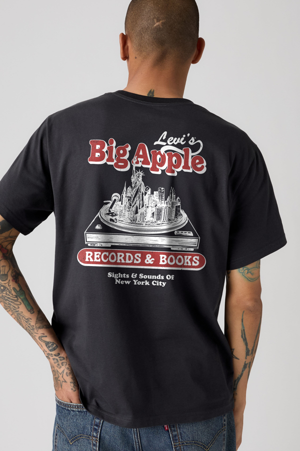 Camiseta de fit holgado - Hombre - 2XL - Negro / Big Apple Records 1.1 Jet Black