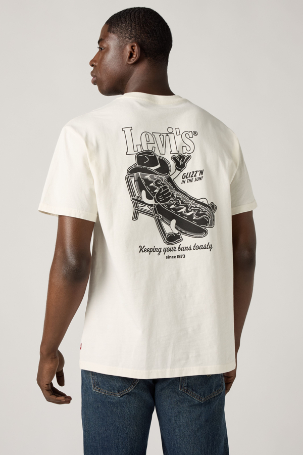 Camiseta de fit holgado - Hombre - 2XL - Blanco / Glizzn in The Sun