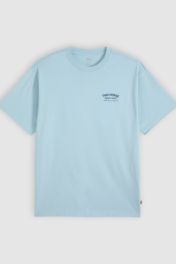 Camiseta estampada Vintage Fit - Hombre - 2XS - Azul / Two Horse Aquatic Lounge Forget Me Not