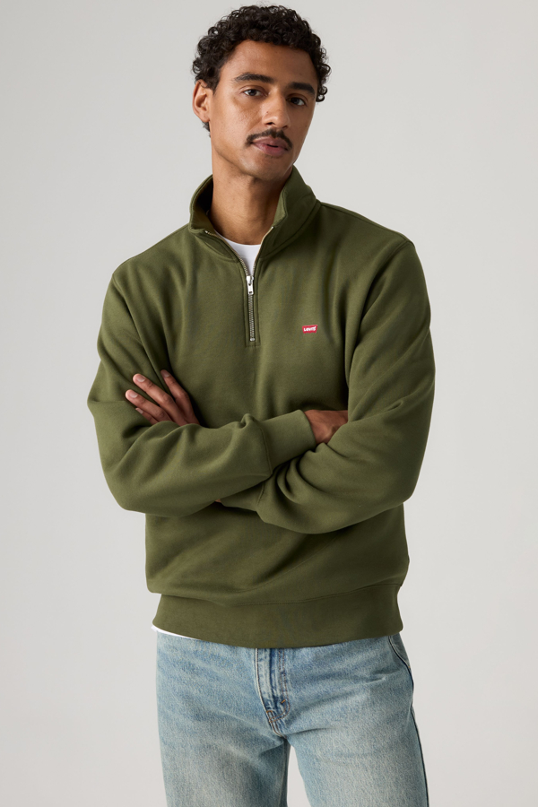 Housemark Quarter Zip Pullover - Hombre - S - Verde / Olive Night