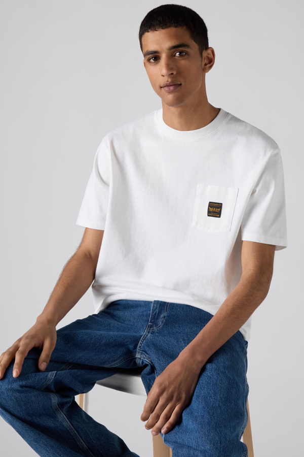 Workwear Pocket Tee - Hombre - 2XS - White / Bright White