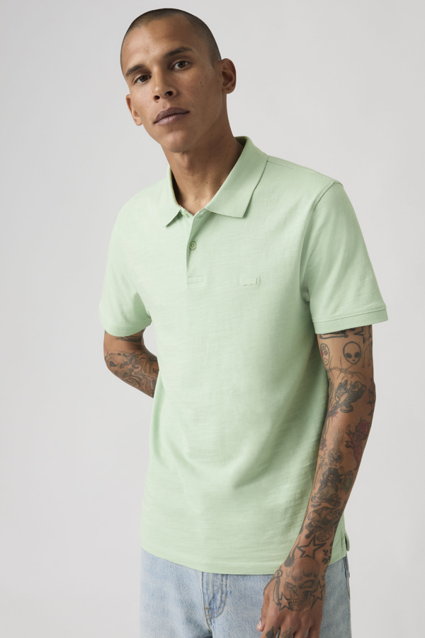 Polo Slim Housemark - Hombre - L - Verde / Cameo Green