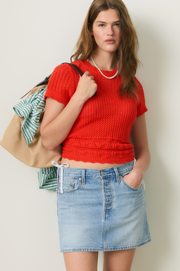 Icon Skirt - Women - 27 - Medium Wash / Aligned Smoke