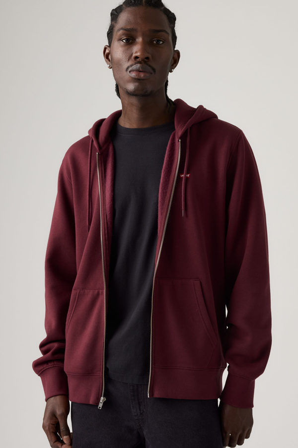 Zip Up Hoodie - Hombre - S - Púrpura / Tawny Port