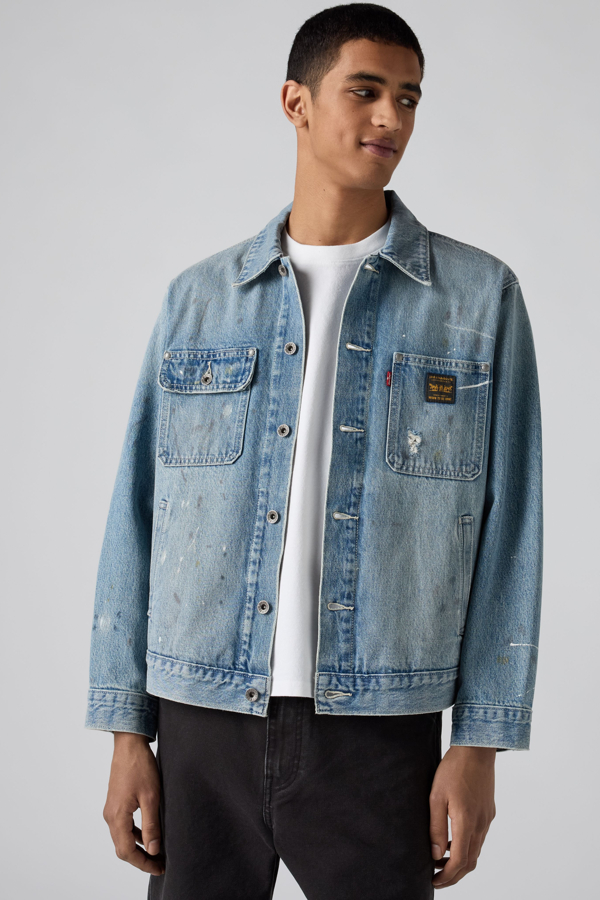 Sunrise Jacket - Men - L - Medium Wash / Diving Ducks Dx Trk