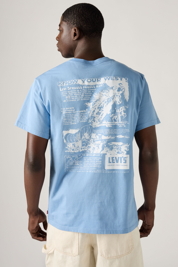 Camiseta de fit holgado - Hombre - 2XL - Azul / Know Your West Allure
